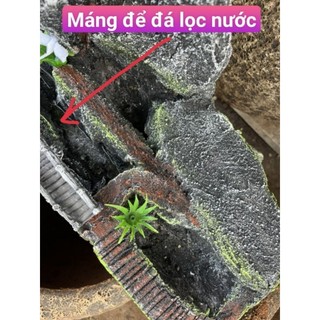 Hòn non bộ hồ cá - thác nước tạo oxy cho cá