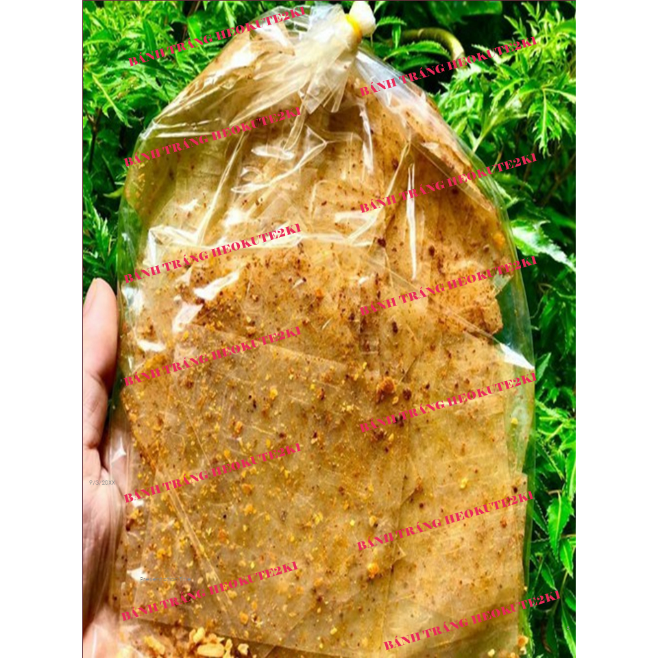 1 Bịch bánh tráng muối xì ke tỏi