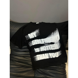Áo My Boy/Girlfriend Is Hotter Than You - Áo thun cotton form rộng UNDERTHEHOOD
