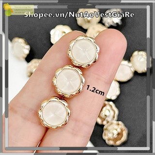 Set 10 nút bông hoa nhựa siêu xinh cho áo sơ mi size 1.2cm, cúc sơ mi giá rẻ