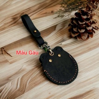 Bao da Apple Airtag, Thẻ từ RFID, Móc Khoá (da thật handmade)