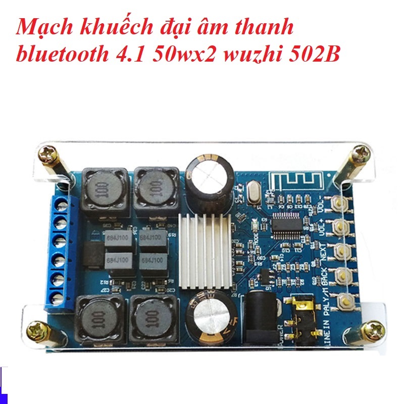 Mạch Khếch Đại Âm Thanh Bluetooth 50Wx2 Có Vỏ MiCa ( chip 3116)