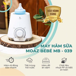 Máy hâm sữa Moaz Bebe MB039 đa chức năng hâm sữa, rã đông, tiệt trùng bình sữa - Minjeebaby