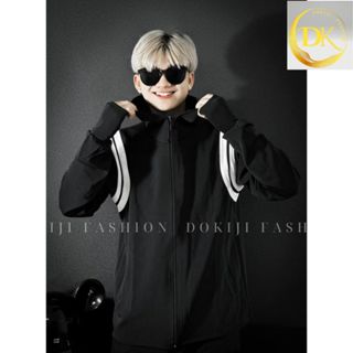  Áo chống nắng nam nữ TEDDY- DOKIJI vạch vai có mũ form rộng cho cả nam và nữ 