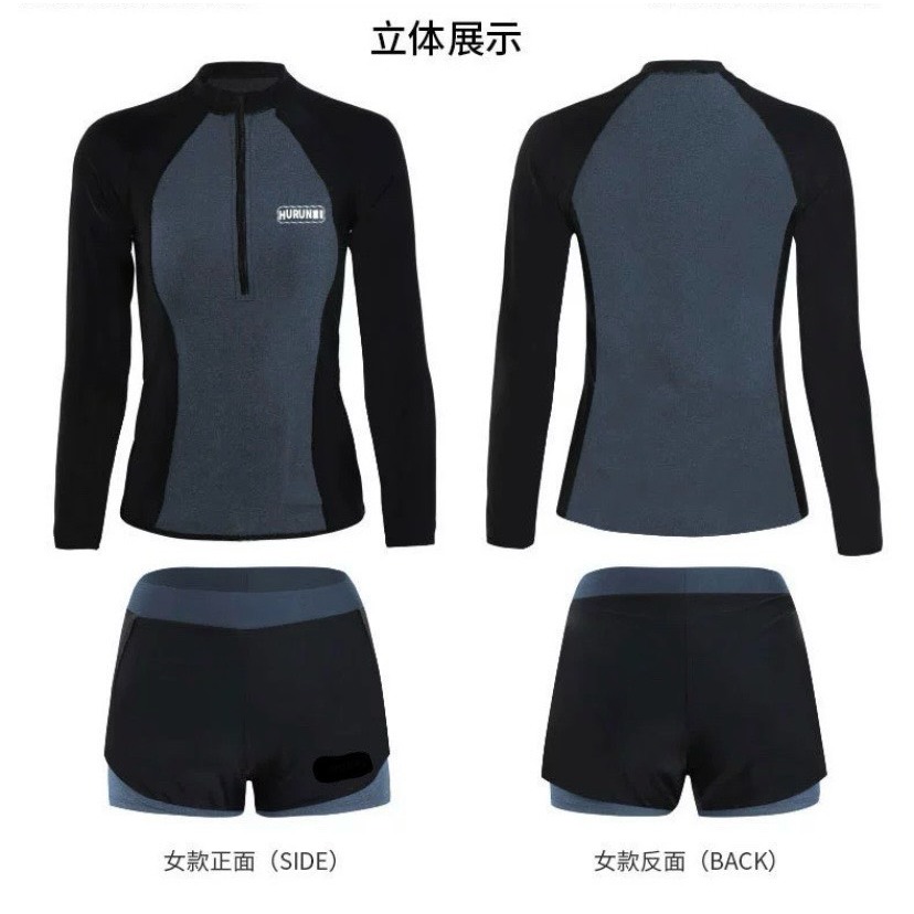 [Có size] Bikini đồ bơi nữ đi biển 2 mảnh năng động, Dây khóa kéo dài tay  Quần 2 Lớp Kín Đáo BIKINI SUNSHINE KK00 | BigBuy360 - bigbuy360.vn