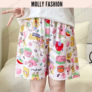 Quần Short hoạt hình Unisex PATRICK ❤️ Quần đùi nam nữ mặc nhà Freesize 38-65kg Molly Fashion