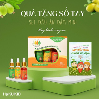 Set 3 chai dầu ăn dặm Hakukid cho bé