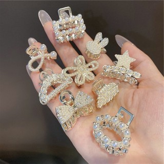 Set 9 kẹp tóc mạ vàng đính ngoc trai hàn quốc thị dâu kt01