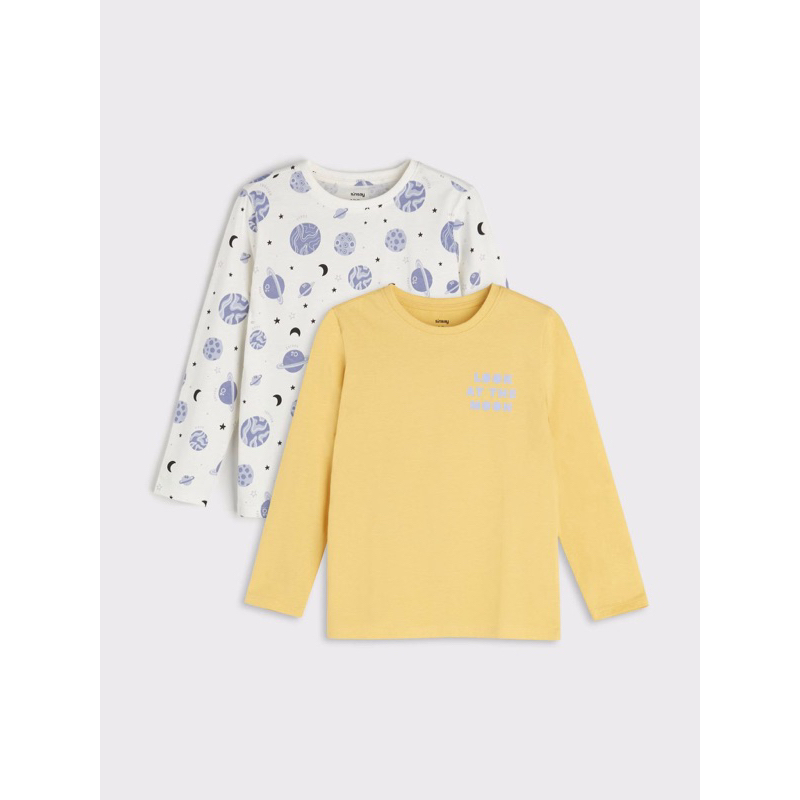 Set 2 Áo Thun Bé Trai Sinsay Auth Chính Hãng | Cotton Mềm Mịn, Form Đẹp