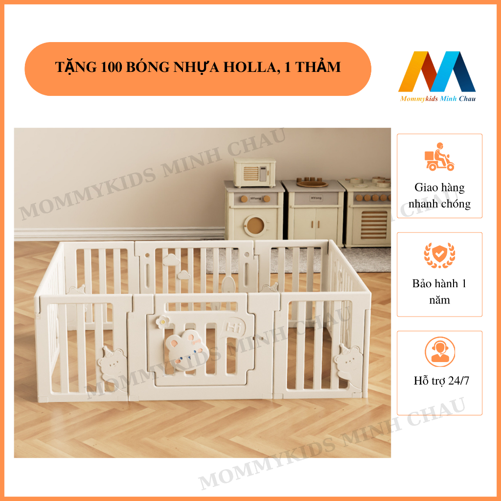 QUÂY CŨI NHỰA CHO BÉ TẶNG THẢM VÀ 100 BÓNG NHỰA HOLLA