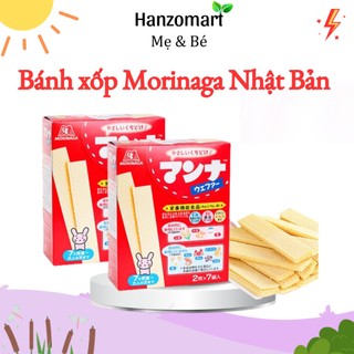 Bánh ăn dặm cho bé bánh xốp dinh dưỡng Morinaga Nhật Bản ăn dặm