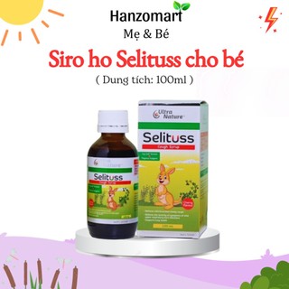 Siro ho cho bé Selituss 100 ml hỗ trợ giảm ho, long đờm