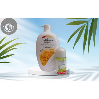 Sữa Tắm Nước Hoa Dưỡng Da Enchanteur 650g + Túi 200g/ Lăn 40ml.