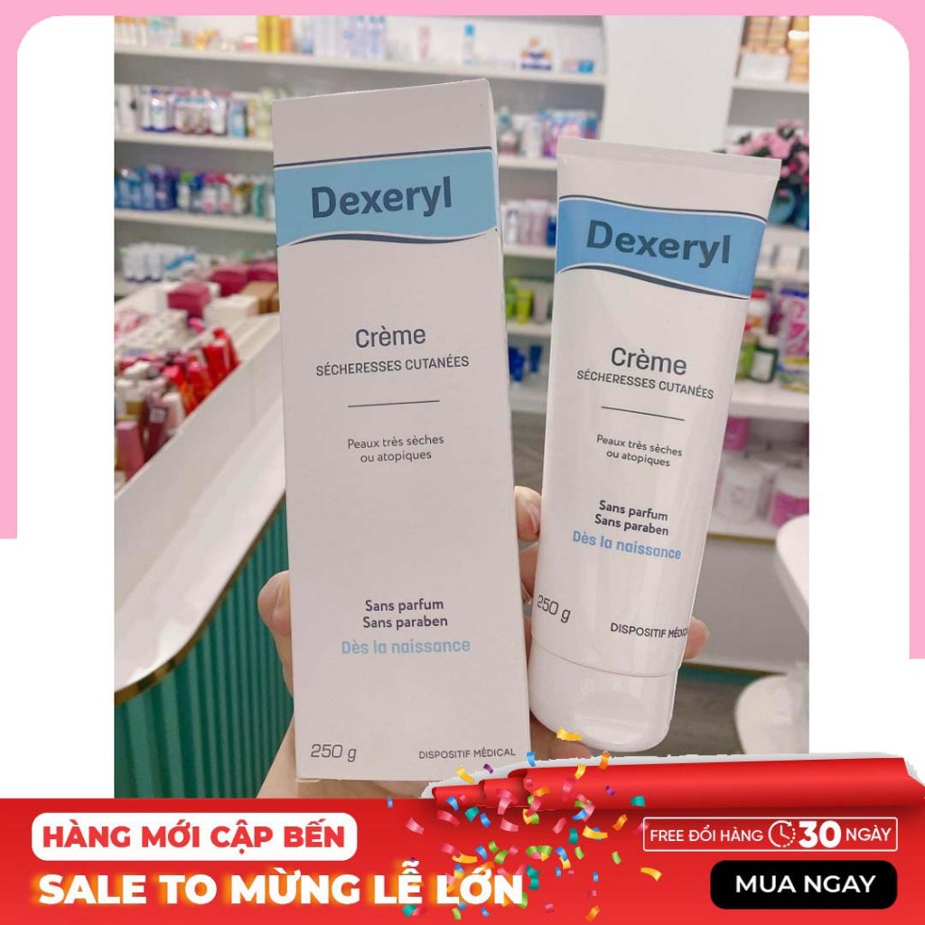 Kem nẻ dưỡng ẩm Chính Hãng Dexeryl Creme Pháp 250g Cấp Ẩm Cho Da body