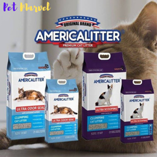 Cát Vệ Sinh Đất Sét Cao Cấp Cho Mèo America Litter - 10L Hạt Nhỏ Ko Bụi, Hỏa Tốc