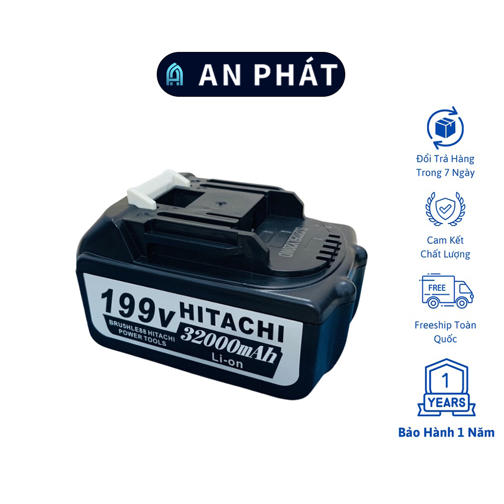 Pin 199V Hitachi dung lượng 32000mAh, pin 10 cell