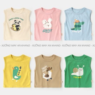 Áo ba lỗ cotton cho bé trai, bé gái