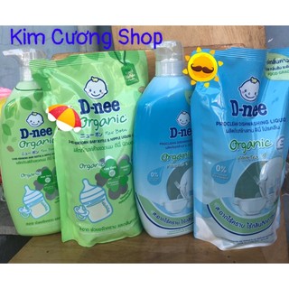Chính hãng nước súc rửa bình sữa d-nee chai 600 ml-túi 600ml