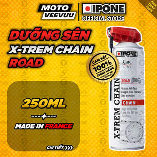 [MTVV] [GIÁ SỐC] Chai xịt dưỡng sên, xích chống trôi, chống gỉ, siêu chịu tải Ipone X-trem Chain Road (250ml)<END>