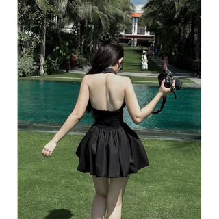 ĐẦM ĐEN XOÈ PHỒNG CỔ YẾM 🖤