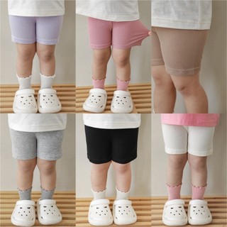 Quần đùi bé gái size 10-25 kg chất thun tăm co dãn thoáng mát, quần mặc trong váy bé gái HOBI KIDS