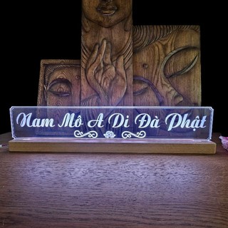 [Tại Xưởng] Đèn Phật Hiệu  Nam Mô A Di Đà Phật