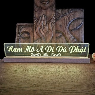 [Tại Xưởng] Đèn Phật Hiệu  Nam Mô A Di Đà Phật