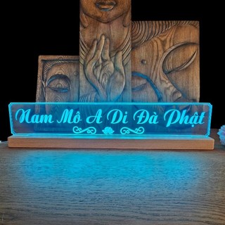 [Tại Xưởng] Đèn Phật Hiệu  Nam Mô A Di Đà Phật