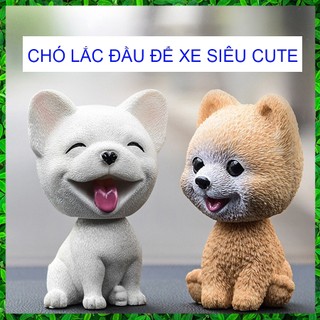  Mô hình chú chó lắc đầu PECHAM trang trí nội thất xe hơi dễ thương