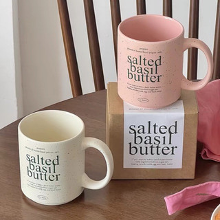 Cốc gốm Hàn Quốc Salted basil butter
