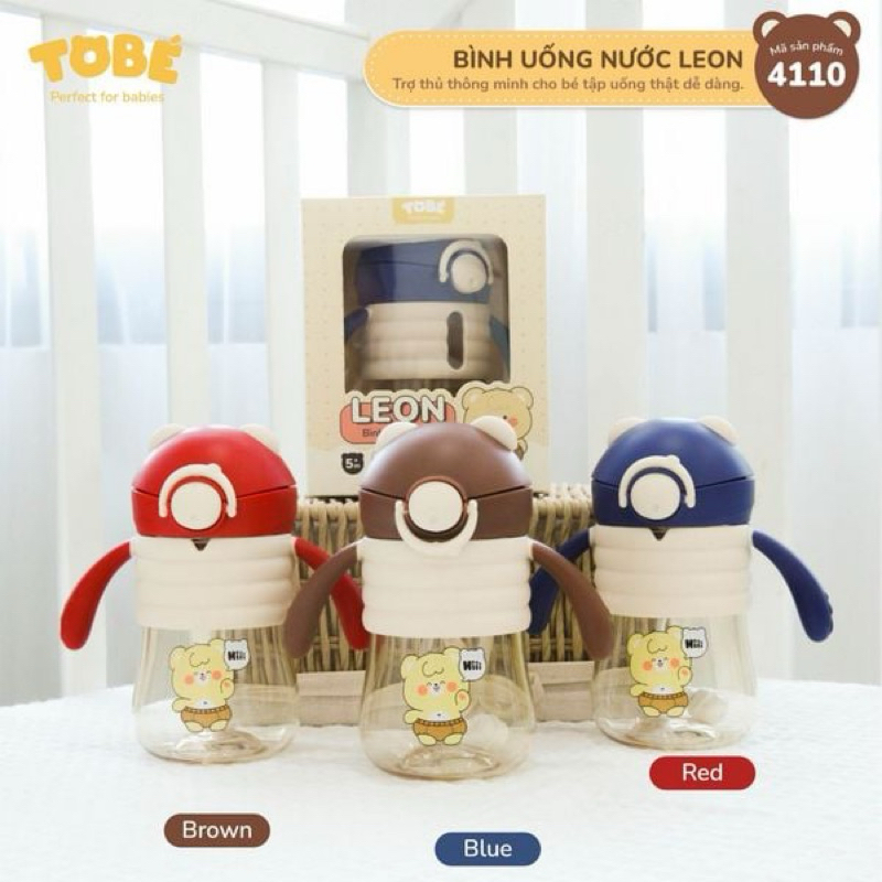Bình tập uống nước Leon cho bé hãng Tobé