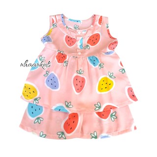 [ Bé Gái Ngắn Size 7: 13kg] ĐỒ BỘ BABYDOLL/ CÁNH TIÊN TOLE 2 DA/ VẢI LANHLOẠI 1 HỌA TIẾT DỄ THƯƠNG- NHÀ AN KIDS