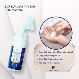 M1- Sữa rửa mặt tinh chất cam Lkaori (đầu cọ Silicon mềm) (Chính Hãng)