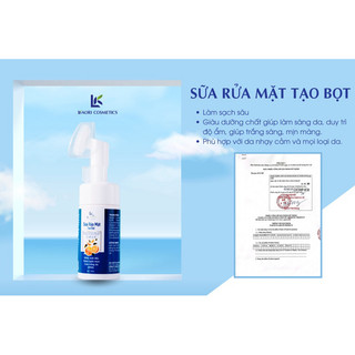 M1- Sữa rửa mặt tinh chất cam Lkaori (đầu cọ Silicon mềm) (Chính Hãng)