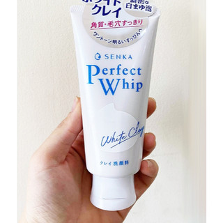 Sữa rửa mặt tạo bọt chiết xuất đất sét trắng Senka Perfect White Clay 120g