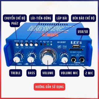 Ampli mini karaoke BLJ-263 bluetooth