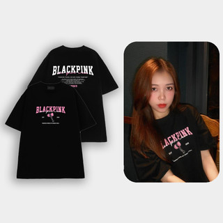 Black pink tee - áo thun unisex oversize 2 màu đen/trắng
