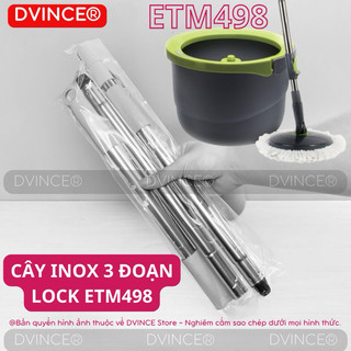 Cây inox 3 đoạn lock etm498 | dvince