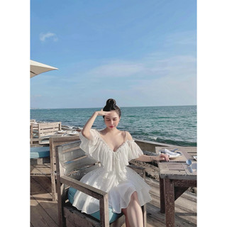 SET 2 DÂY TRỄ VAI VOAN BÈO NGỰC A.S.H.Y.L.E.Y (mặc được nhiều kiểu) - kèm ảnh thật cận chất