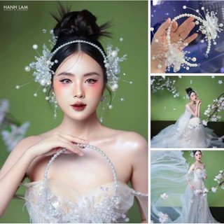 Bờm cài tóc cô dâu sáng lấp lánh TV200