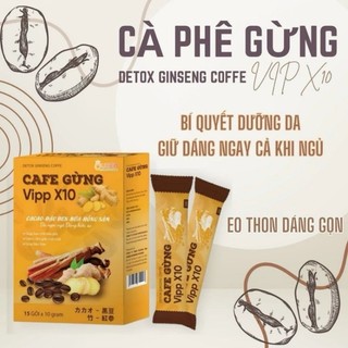 Hộp 15 gói cafe gừng giảm cân , cà phê gừng giảm cân nhanh , an toàn hiệu quả