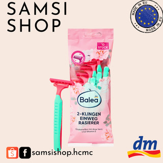 Balea 10 chiếc dao cạo 2 lưỡi dùng một lần của Đức Cạo Râu🪒💦 Einwegrasierer 2-Klingen