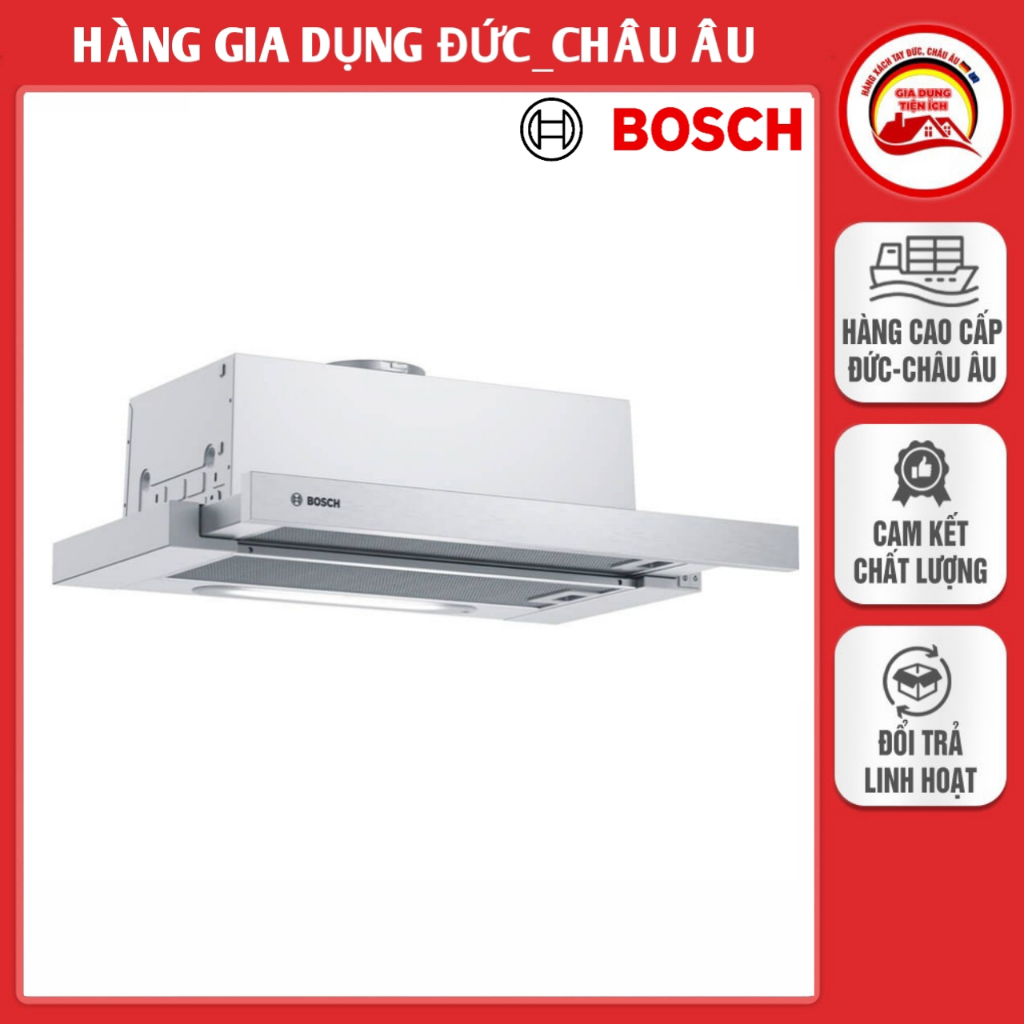 Máy hút mùi âm tủ Bosch DFT63AC50 140W, thép không gỉ, gọn bền đẹp - Italia
