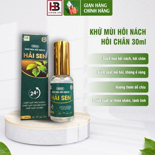 Xịt khử mùi hôi nách hôi chân hải sen 30ml - khử mùi hôi cơ thể giảm tiết mồ hôi, khô thoáng