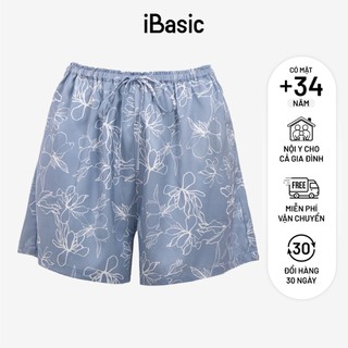 Quần đùi nữ satin iBasic HOMW025