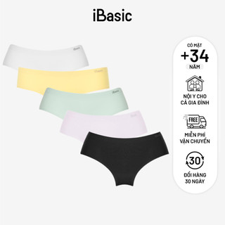 Combo 5 quần lót nữ lưng vừa không đường may freesize iBasic V188