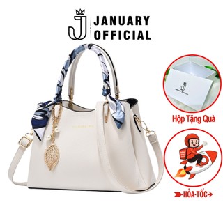 Túi xách nữ GC07 đeo chéo hộp da trơn bóng xách tay/đeo chéo Jannuary full hộp