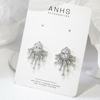Bông tai đá bạc 925 micracle | anhs accessories