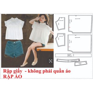 Rập giấy áo sơ mi bé mã r481