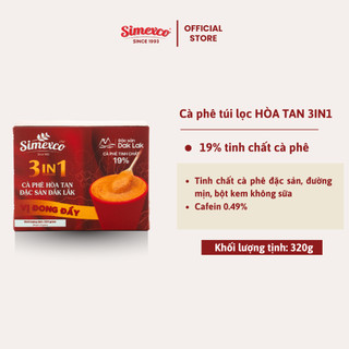 Cà phê hòa tan Simexco 3in1 Cà phê sữa